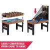 5-in-1 Game Table - Foosball Pool Basketball Ping Pong and Slide Hockey