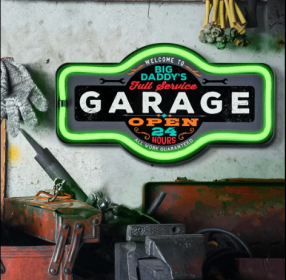 BIG DADDY'S GARAGE - NEON SIGN