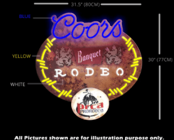 COORS BANQUET RODEO - NEON SIGN