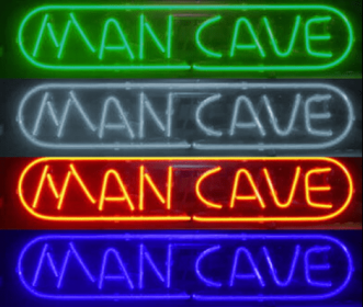 MAN CAVE WORD - NEON SIGN