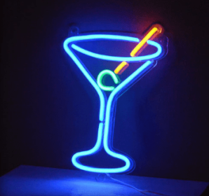 MARTINI GLASS - NEON SIGN