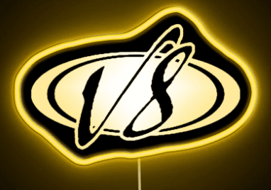 V8 OVAL - NEON SIGN