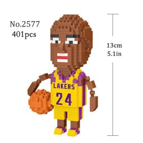 Mini Building Blocks Basketball Idol 3d Model Ornaments DIY Basketball Player Miniature Doll Building Block Toy Gift