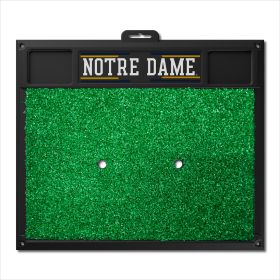 Notre Dame Golf Hitting Mat 20" x 17"