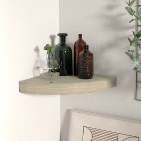 Floating Corner Shelf Oak 9.8"x9.8"x1.5" MDF