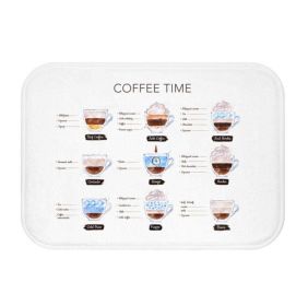 Coffee Time Drinks Bath Mat Home Accents