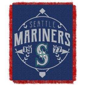 Mariners OFFICIAL MLB "Ace" Woven Jacquard Throw Blanket