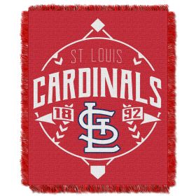 Cardinals OFFICIAL MLB "Ace" Woven Jacquard Throw Blanket