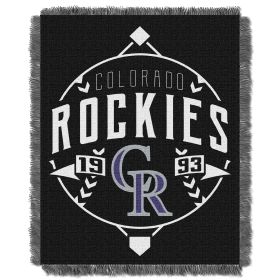 Rockies OFFICIAL MLB "Ace" Woven Jacquard Throw Blanket