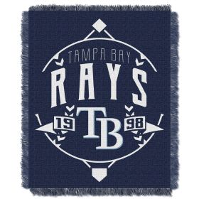 Rays OFFICIAL MLB "Ace" Woven Jacquard Throw Blanket