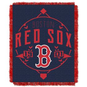 Red Sox OFFICIAL MLB "Ace" Woven Jacquard Throw Blanket