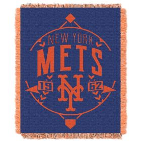 Mets OFFICIAL MLB "Ace" Woven Jacquard Throw Blanket