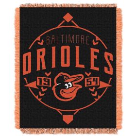 Orioles OFFICIAL MLB "Ace" Woven Jacquard Throw Blanket