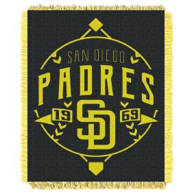 Padres OFFICIAL MLB "Ace" Woven Jacquard Throw Blanket