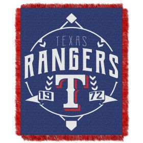 Rangers OFFICIAL MLB "Ace" Woven Jacquard Throw Blanket