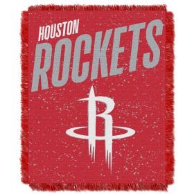 Rockets OFFICIAL NBA "Headliner" Woven Jacquard Throw Blanket