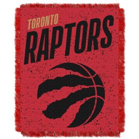 Raptors OFFICIAL NBA "Headliner" Woven Jacquard Throw Blanket