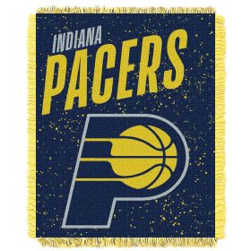 Pacers OFFICIAL NBA "Headliner" Woven Jacquard Throw Blanket