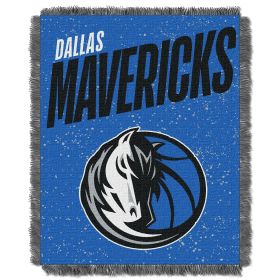 Mavericks OFFICIAL NBA "Headliner" Woven Jacquard Throw Blanket