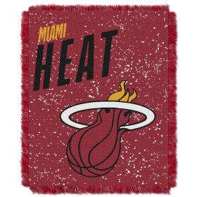 Heat OFFICIAL NBA "Headliner" Woven Jacquard Throw Blanket