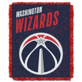 Wizards OFFICIAL NBA "Headliner" Woven Jacquard Throw Blanket