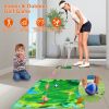 Golf Game Set Golf Game Training Mat Chipping Mat 20Pcs Sticky Golf Balls Indoor Outdoor Golf Practice Mat