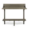 Outdoor Acacia Wood Balcony Bar Table, Gray Finish