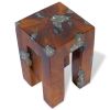 Stool Solid Teak Wood and Resin