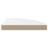 Floating Corner Shelf High Gloss White 13.8"x13.8"x1.5" MDF