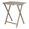 5pc XL Oversized Tray Table Set, Rustic Grey ( 4 tables + 1 Rack )