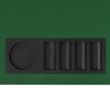 8-Player Folding Poker Tabletop 4 Fold Rectangular Green