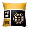 [Personalization Only] OFFICIAL NHL Colorblock Personalized Pillow - Boston Bruins