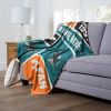 [Personalization Only] OFFICIAL NHL Colorblock Personalized Silk Touch Throw Blanket - San Jose Sharks