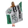 [Personalization Only] OFFICIAL NHL Colorblock Personalized Silk Touch Sherpa Throw Blanket - Dallas Stars