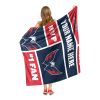 [Personalization Only] OFFICIAL NHL Colorblock Personalized Silk Touch Throw Blanket - Washington Capitals