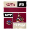 [Personalization Only] OFFICIAL NHL Colorblock Personalized Silk Touch Throw Blanket - Arizona Coyotes