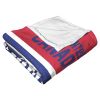 [Personalization Only] OFFICIAL NHL Colorblock Personalized Silk Touch Throw Blanket - Montreal Canadiens