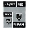 [Personalization Only] OFFICIAL NHL Colorblock Personalized Silk Touch Throw Blanket - Los Angeles Kings