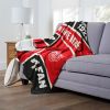 [Personalization Only] OFFICIAL NHL Colorblock Personalized Silk Touch Sherpa Throw Blanket - Detroit Red Wings