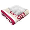 [Personalization Only] OFFICIAL NHL Colorblock Personalized Silk Touch Sherpa Throw Blanket - Arizona Coyotes