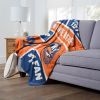 [Personalization Only] OFFICIAL NHL Colorblock Personalized Silk Touch Throw Blanket - New York Islanders