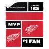 [Personalization Only] OFFICIAL NHL Colorblock Personalized Silk Touch Sherpa Throw Blanket - Detroit Red Wings