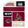 [Personalization Only] OFFICIAL NHL Colorblock Personalized Silk Touch Sherpa Throw Blanket - Arizona Coyotes