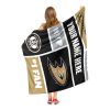 [Personalization Only] OFFICIAL NHL Colorblock Personalized Silk Touch Throw Blanket - Anaheim Ducks