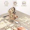 Robotime ROKR Hand Crank Projector Classic Film Vitascope 3D Wooden Puzzle Model Building Toys for Children Adult LK601