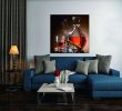 Oppidan Home "Cigar and Tasting Glass" Acrylic Wall Art (40"H X 40"W)