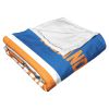 [Personalization Only] OFFICIAL NHL Colorblock Personalized Silk Touch Throw Blanket - New York Islanders