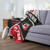 [Personalization Only] OFFICIAL NHL Colorblock Personalized Silk Touch Throw Blanket - Carolina Hurricanes