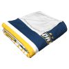 [Personalization Only] OFFICIAL NHL Colorblock Personalized Silk Touch Sherpa Throw Blanket - Nashville Predators