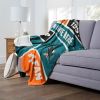 [Personalization Only] OFFICIAL NHL Colorblock Personalized Silk Touch Sherpa Throw Blanket - San Jose Sharks